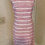 Japanese White & Red Printed Cotton Sleeveless Dress Photo 0