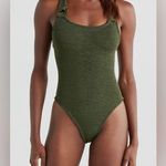 HINZA G Domino One Piece Swimsuit, BRAND NEW, Metallic Khaki, $270 Green Size undefined Photo 0