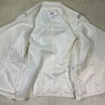 Talbots EUC White Waffle Weave Double Breasted Blazer Jacket Women's Size 6 Photo 2