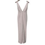 House Of CB Analyn Jumpsuit Blush Cross Back Plunging Neckline Women’s Size M Photo 1