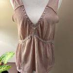 Pink/Lavender Ribbed Tank Top with V Photo 10