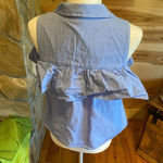a.n.a  chambray off shoulder shirt size medium Photo 3