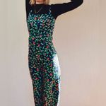 COLLECTIF‎ Olympia Square Neck Belted Strawberry Vine Jumpsuit Size Small (6) Blue Photo 2