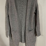 a.n.a  Grey Open Front Knit Pocket Cardigan Size XSmall Photo 0