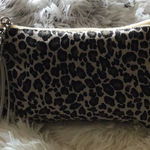 Leopard Print Makeup Bag Small Cosmetic Bag Portable Travel Pouch Accessories Black Photo 0