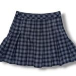 American Eagle Aerie By Blue and White Plaid Checkered Mini Skirt Size S NEW Photo 1