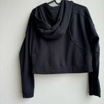 Lululemon  Next Move Cropped Full Zip Jacket Black Stretch French Terry Size 4 Photo 3