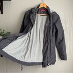 Merona  Women's Small Gray Hooded Windbreaker Water Resistant Jacket Photo 4