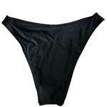 Aerie  Mid Rise Cheekiest Bikini Bottom Medium Women’s True Black 3562 Photo 1