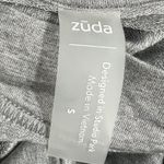 Zuda QVC Sweater Womens Small Gray Faux Wrap Pullover Thumbholes Athletic Lounge Photo 3