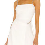 Amanda Uprichard Amanda‎ Uprichard white ivory mini dress with gold chains Photo 0