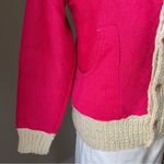 VINTAGE 1970s collared magenta sweater Photo 7