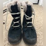 Sorel Explorer Joan Black/ Stone High Top leather boots sz 10 Photo 7