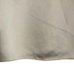 Atlein Cream Dramatic Long Sleeve Satin Cropped Round Neck Top Size Medium Photo 6