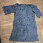 Sundance Orion Blue Anella Mini Eyelet Dress size Small Photo 2