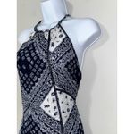 Superdry Womens Halter Dress Mini Sundress Navy White Bandana Print Size 8 Photo 4