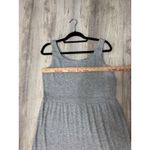 Daily Ritual Maxi Dress Sleeveless Casual Tiered Knit Heathered XL Gray Photo 6