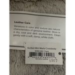 Vera Bradley Mini Marlo Quilted Leather Crossbody Handbag In Claret (wine) EUC Photo 4