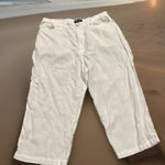 Ralph Lauren Lauren Jeans Co Ralph White Linen Blend Wide Leg High Rise Pants Women’s Sz 14 L Photo 0