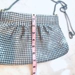 Vintage Silver Mesh Evening Bag Chain Strap Party Purse Clutch Photo 2