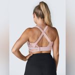 SheFit NWT  Flex Sports Bra Medium Impact Blush Rose Gold Size 6 Luxe Photo 2