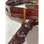 Vintage Washer Bros Alligator Brown Belt 38 Photo 1