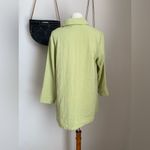 Habitat  Clothes to Live In Green Lightweight Lagenlook Jacket Top, Size Medium Photo 4