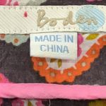 Boden Pink & Brown Floral Paisley Tunic Swim Cover Up Pool Beach Coastal Size 4 Photo 4