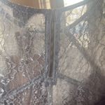 POL Gray Lace Women's Top Photo 3