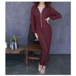 Savage X Fenty Jumpsuit SZ Small Sleep & Shine Hooded Sparkle Loungewear Onesie Purple Photo 3