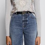 Christian Dior Dior C'est dior Leather Waist Belt with CD Buckle Black / Gold Size 80 Photo 0