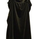 Pretty Little Thing Green Velvet Dress Size 20  Sleeveless Ruched Party Plus NEW Photo 0