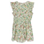 Anthropologie  Peregrine Romper Floral Flutter Sleeve Romantic Size XS Coquette Photo 7