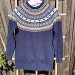 Fat Face Blue Fair Isle Sweater S Photo 1