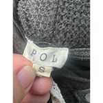 POL  Women's Ladies Black Knit Hoodie Dress S Flowy Lightweight Photo 7