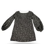 Equipment ZIPPORAH BLACK GRAY ANIMAL PRINT SILK DRESS XS Photo 4