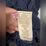 Free People  Orange and Navy Blue Sunset Knit Sweater Dress Small Photo 6