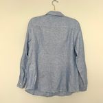 Valentina’s NWT NEW VLTs By Linen Chambray Light Blue Button Down Shirt Photo 2
