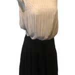 L'Agence L’AGENCE Silk Chiffon Textured Pleated Midi Dress Sz.4 Sleeveless Pin-tucks Grey Photo 1