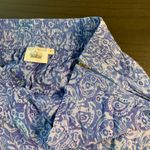 Very Vineyard Skirt Blue Paisley Print Midi Elastic Waist Rayon Size L Martha's Size L Photo 4