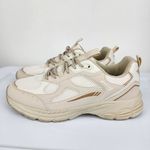 Nicole Miller  Hawk Sneaker Cream Beige Lace-up Athletic Shoes Women's Size 9.5 Photo 5