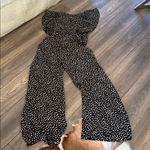 Stone Cold Fox  Monochrome polka dot  Speckled Jumpsuit size small Photo 6