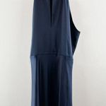 WAYF Halter Neck Sleeveless Slit Maxi Formal Gown Navy Blue XL Photo 10