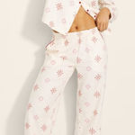 Soma Flannel Super Soft Long Sleeve Collar and High Rise Pants Cozy Pajama Set Photo 0