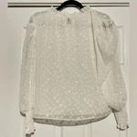 MISA Los Angeles Siena Clip Dot Top in Pearl White Womens XS Photo 3