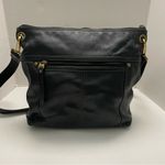 Fossil Vintage  Purse Crossbody Leather Pockets Buckle Adjustable Black Bronze Photo 5
