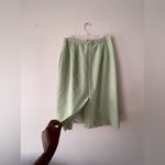 Pendleton 100% Silk Skirt Suit Size 12 Color Light Green Career Formal Photo 6