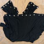 Risky flowy bejeweled open front cardigan Black Size M Photo 5
