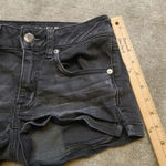 American Eagle  Outfitters AE Shortie Shorts Charcoal Black Size 2 Cotton Viscose Photo 5