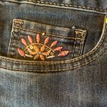 Cato  Denim Capris 14 Embroidered Pockets Stretch Photo 4